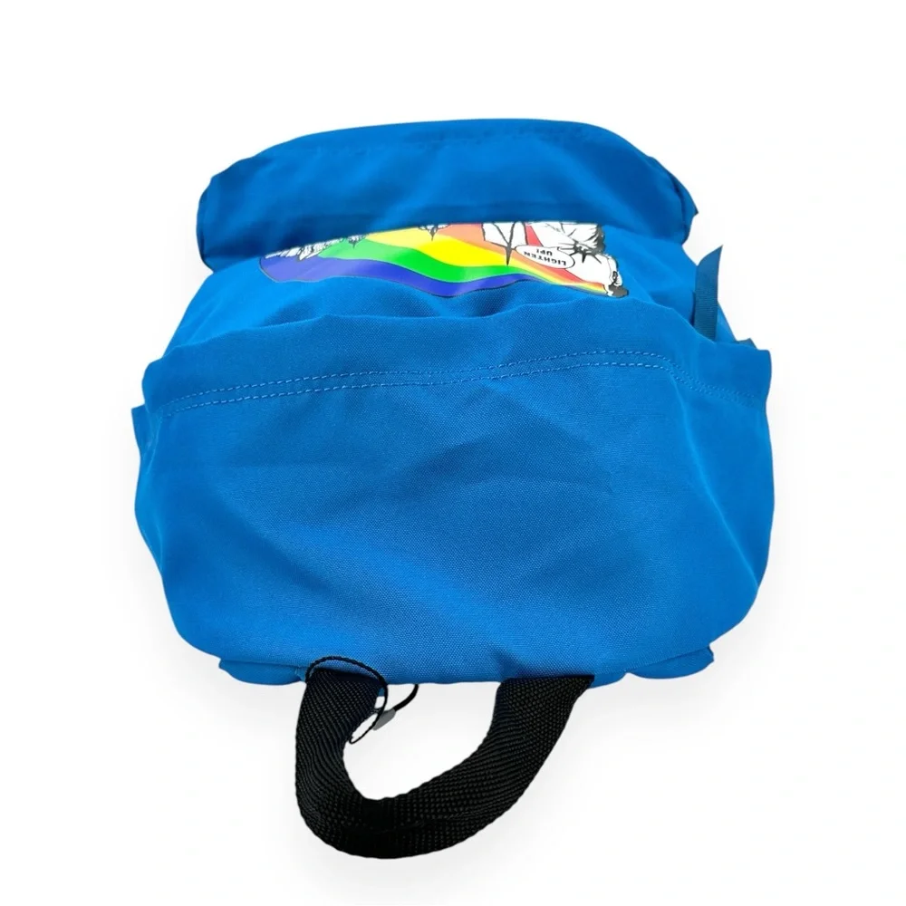 NWT Marc Jacobs Limited Edition New York Skyline Rainbow Blue Nylon Backpack